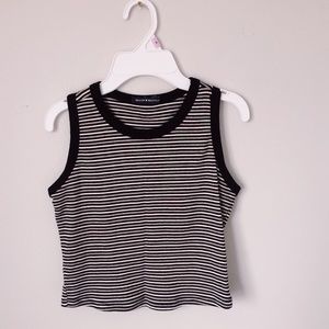 Rare Brandy Melville high neck striped crop tank!